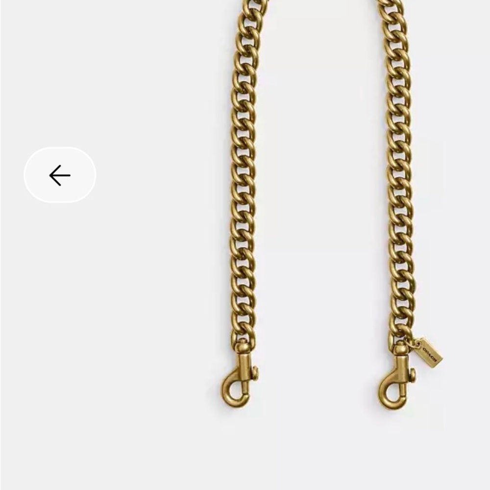 SOLD!!!!!Coach Gold Chain Bag Strap